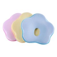 Newborn Pillow New Simple Baby Shaped Pillow Slow Rebound Memory Cotton Pure Cotton Breathable Correction Headform Short Pillow