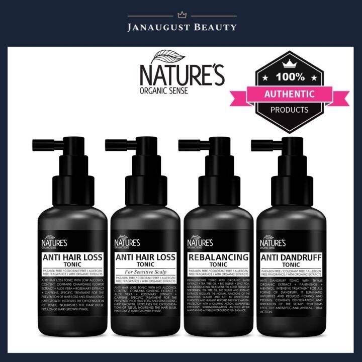 Spot goods Nature's Organic Sense Hair Tonic 100ml (Anti Hair Loss