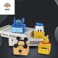 EGRT ตะเข็บ คลาสสิค ของขวัญ วินนี่ เครื่องประดับ เป็ด ตุ๊กตาการ์ตูน อุปกรณ์เสริม กล่องจัดระเบียบตั้งโต๊ะ รูปสัตว์ ของเล่นโมเดล กล่องเครื่องประดับ Stitch กล่องเก็บของลายมิกกี้