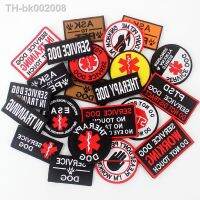 ✐™✕ Therapy Service Dog Badges Hook Loop Patches for DOG PET Do Not Touch In Training Security Vests Harnesses Emblem Stickers