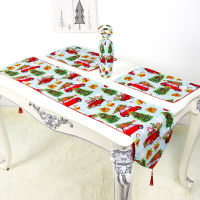 Christmas Pine Branches Snowflakes Table Runner Luxury Set Wedding Table Decor Table Runner Christmas Decoration for Home