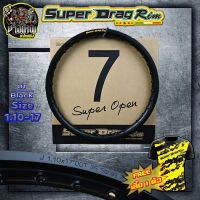 (ขายเป็นวงนะครับ) วงล้อ ขอบล้อSUPER DRAG RIM ล้อซุปเปอร์แดร๊ก วงล้ออลูมิเนียม Series7 Super Open สีดำ 1.10/1.20/1.40-17 เลือกขนาดด้านใน