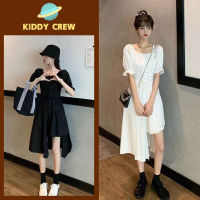 Kiddy Crew ชุดเดรสคอเหลี่ยม   เดรสสไตล์เกาหลี   ชุดเดรสผู้หญิง   เดรสเเฟชั่นสวยๆ   ชุดเดรสคอเหลี่ยม