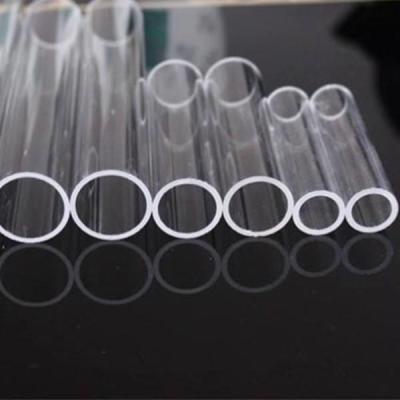 Quartz glass tube with flat mouth/ground mouth plug test tube reaction tube high temperature resistant heating furnace tube experimental instrument custom