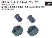 *** SET *** บูชปีกนก ล่าง ซีเดีย CEDIA 1.6 - 1.8 โมเดล CS3 - CS5 / นิวแลนเซอร์ NEW LANCER 1.6 - 2.0 ปี 2000 - 2011 ( 4 ชิ้น)