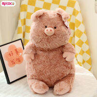 Boneka Mainan หมอนนุ่มหมูลายการ์ตูนสีชมพู MSCOCO ตุ๊กตาผ้าไม่เสียรูปทรงน่ารักคุณภาพสูงตุ๊กตากอดของเล่นสำหรับเด็ก