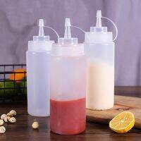 8PCS 240ml Squeeze Bottles With Label Sticker Multipurpose Squirt Bottles For Kitchen Hot Sauces Olive Oil Bottle Kitchen Gadget