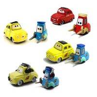 รถยนต์ดิสนีย์พิกซาร์ของเล่นเด็กผู้ชายสำหรับเด็ก1 2 Lightning Mcqueen Luigi Guiro Series 1:55โลหะผสมหล่อขึ้นรูป Kado Ulang Tahun