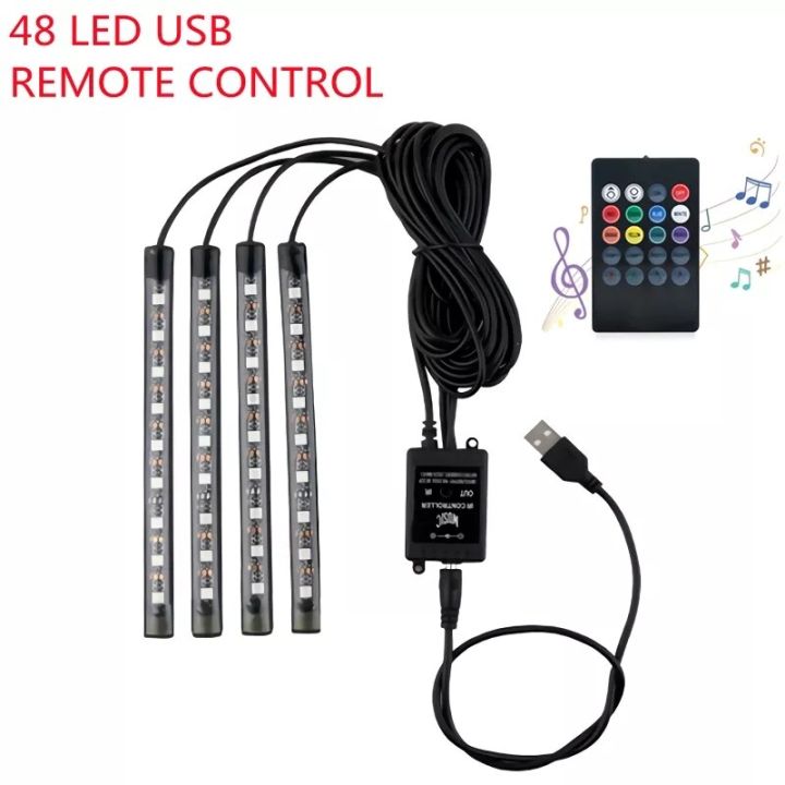 led-car-foot-light-ambient-lamp-neon-strip-with-usb-wireless-remote-control-car-accessory-automotive-interior-decorative-lights-bulbs-leds-hids