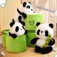 Bamboo Tube Panda Plush Toys Creative National Treasure Souvenirs Into Dolls Plushie Toys Doll Kawaii Peluche Children