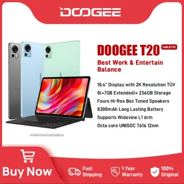 DOOGEE T20 Android Tablet,10.4'' 2K Tablet,15GB+256GB, Hi-Res  Quad Speakers, Octa-core Gaming Tablet, 8300mAh Battery, 2.4G/5G WiFi  Tablet Android 12, TÜV Low Bluelight, Split Screen : Electronics