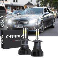 รับประกัน1ปี2PCS ด้านข้าง4 X15 H7ไฟหน้ารถยนต์หลอดไฟ High Beam สำหรับ for Mercedes Benz W211 W210 W124 W212 W204 W203 W205 W220 W221ไฟฉายติดศีรษะอุปกรณ์ไฟหน้าสีขาว