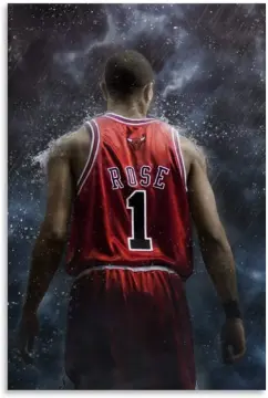 Derrick Rose Basketball Paper Poster Knicks - Derrick Rose