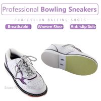 Womens Non-slip Sole Bowling Sneakers Female Breathable Sports Shoes Lightweight Training Footwear for Practice Size 34-41