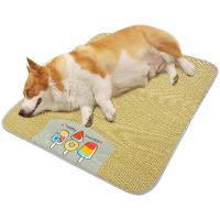 【LZ】 Dog Mat Cooling Summer Pad Mat Waterproof Puppy Bed Dogs Cat Blanket Sofa Portable Breathable Cats Pad Summer Pet Supplies