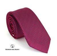 Giorgio Del Sarto Necktie 6 cm Red with Fabric Texture เนคไทสีแดงมีเท็กเจอร์