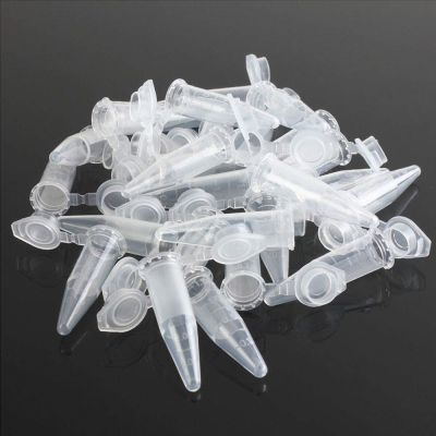 【YF】□  500pcs  Plastic Test Tube 1.5ml Centrifuge Vial Cap Transparent Lab Experiment Analysis