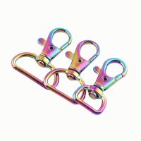 13-25MM Rainbow Swivel Clasps Hook Hardware,Lobster Buckle Purse Bag Handbag Webbing Clip,Dog Collar Clip,Lanyard Trigger Claw