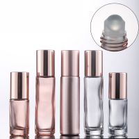 5ML 10ML Essential Oil Bottles Glass Roller Bottles With Roller Balls Perfume Bottles Roll On Bottles Vials Travel Clear Bottle