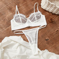 Wriufred Ladies bra set sex appeal gathering collection breast bralette women lace sexy underwear set ladies lingerie panty