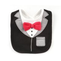 【CW】 style Tuxedo Baby Feeding Saliva Dinner Bib Gentleman