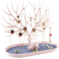 【hot】✻₪❇  Jewelry Display Earrings Necklaces Rings Tray Storage Shopwindow Racks Organizer Make Up Holder