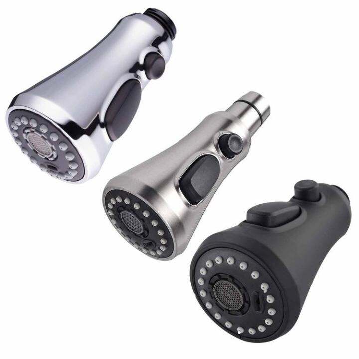 Faucet Head Sprayer Replacement 3 Functions Pull Down Kitchen Faucet