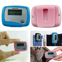 เดินขั้นตอนที่เคาน์เตอร์ Pedometer กันน้ำอเนกประสงค์เคลื่อนไหวแคลอรี่นับจอแสดงผล LCD อุปกรณ์ออกกำลังกาย