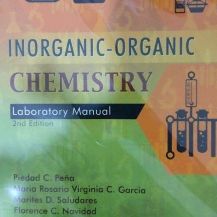 INORGANIC ORGANIC CHEMISTRY LABORATORY MANUAL | Lazada PH