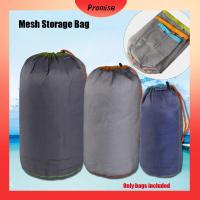 PROMISE 1PC S~XXL Hiking Tool Accessories Ultralight Camping Sports Mesh Storage Bag Outdoor Stuff Sack Drawstring Bags