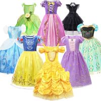 Halloween Party Princess Ball Gown For Baby Girls Deluxe Carnival Aurora Sleeping Beauty Costume Christmas Anna Elsa Dress Gifts