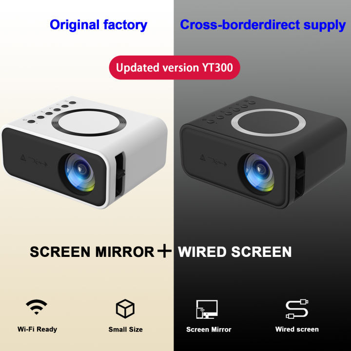 โปรเจคเตอร์-แบบพกพา-mini-projector-แบบพกพา-1080p-rigal-projector-มินิโปรเจคเตอร์-สมาร์ทโปร-การเชื่อมต่อโทรศัพท์-เชื่อมต่