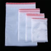 100pcs Zip Lock Bags Clear Food Storage Poly Pouch Package Small Jewelry Packing Reclosable Vacuum Storage Bag Thick Fresh bag