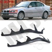 รถด้านหน้าบนไฟหน้าฝาครอบแถบจดจ้องไฟหน้าแถบปิดผนึกปะเก็นสำหรับ BMW E46 325i 2002-2005 63126921859 63126921860