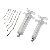 hot【DT】✚  Manual Feeding Rearing Gavage Crop Needle Curved Medication Tube Birds Mice Syringe