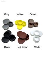 ✇✼✆ 10Pcs Round Plastic Cover Furniture Snap hole plug Panel hole plug drilling screw furniture hole plug anti-theft door hole