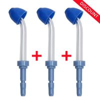 DDFHLPJ-3pcs Nasal Irrigator Nozzle Compatible With Waterpik Oral Irrigator Remove Nasal Mucus And Secretions Wp-100 Wp-450 Wp-250 Wp300