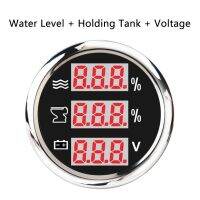 52mm 3 in 1 Digital Gauge Water Temperature Gauge Celsius Oil Press Fuel Gauge Voltage Tacho Meter With Alarm 9-32V