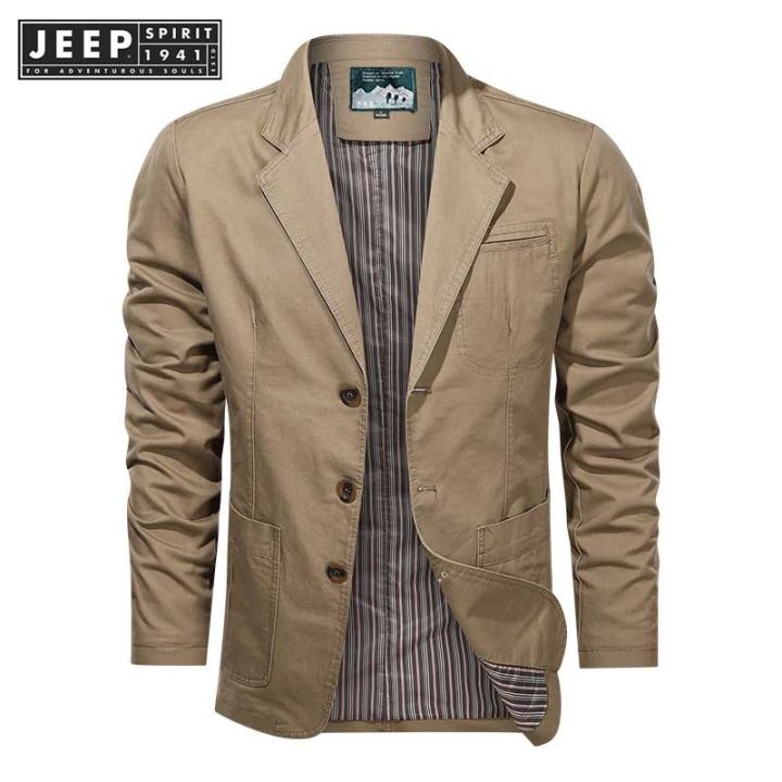 JEEP SPIRIT 1941 ESTD Men's Slim Leisure Jacket | Lazada PH