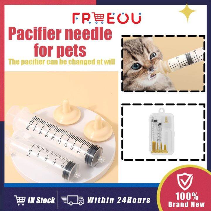 Pet Feeding Syringe Kit Milk Bottle Kitten Puppy Young Rabbit Nursing
