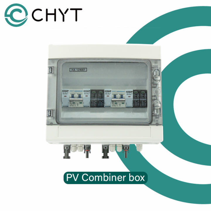 chyt-600โวลต์2อินพุต2เอาท์พุท2สตริงพลังงานแสงอาทิตย์-pv-อาร์เรย์2จุดตัดวงจร2จุด-spd-ha-กล่องพลังงานแสงอาทิตย์โพธิ์กล่องคอมไบเนอร์