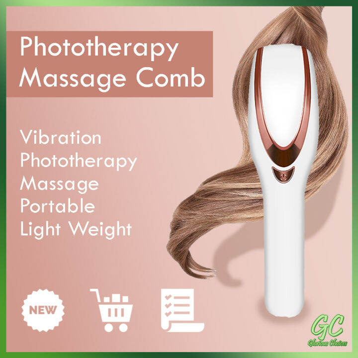 3 in 1 Portable Phototherapy Massage Comb Infrared Ray Growth Anti Hair