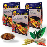 ?DD CHEF เครื่องผัดฉ่า/ผัดขี้เมา สำเร็จรูป 120 กรัม 3 กล่อง