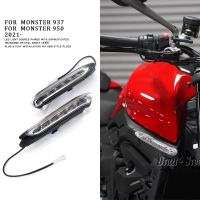 ไฟสัญญาณเลี้ยว LED ใหม่2021 2022 2023สำหรับ DUCATI MONSTER 937 950ของประดับจักรยานยนต์ด้านหน้าตัวบ่งชี้สัญญาณไฟกะพริบ