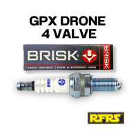 หัวเทียน BRISK COPPER RACING แกนทองแดง GPX DRONE 4 VALVE Spark Plug (C01RA) รองรับทุกน้ำมัน