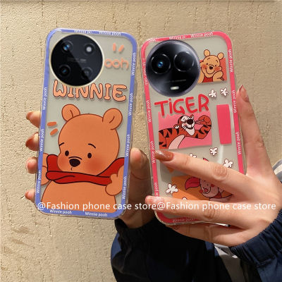 Phone Case เคส Realme11 4G NFC Realme 11 5G Realme C51 น่ารักอินเทรนด์การ์ตูนหมีสีชมพูหมูราคาไม่แพงซิลิโคนนิ่ม2023