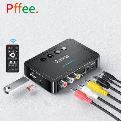 Pffee อะแดปเตอร์รับส่งสัญญาณเสียงบลูทูธไร้สาย Aptx Hd Ll Latency Csr8675 3.5 มม. Rca Spdif Aux Jack สําหรับลําโพง PC TV