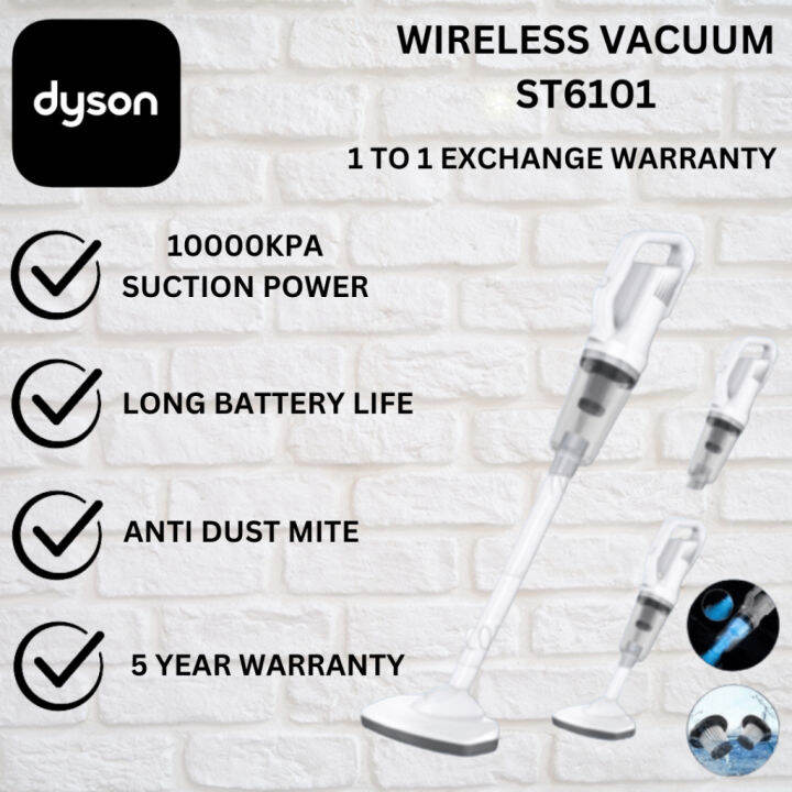 Dyson ST6101 Wireless Car Vacuum Cleaner Rechargable Cordless Vacuum Kereta Portable Dry Wet♦