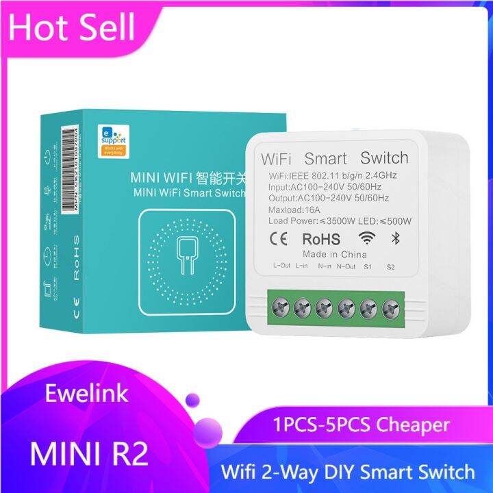 ewelink-16a-mini-r2-wifi-smart-switch-module-2-way-diy-light-control-smart-home-automation-alexa-google-home-voice-control