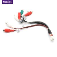 、‘】【’ 10 Pin Universal RCA Output Wire Harness Aux In Subwoofer Cable Adapter Wiring Connector  Radio Car Accessories